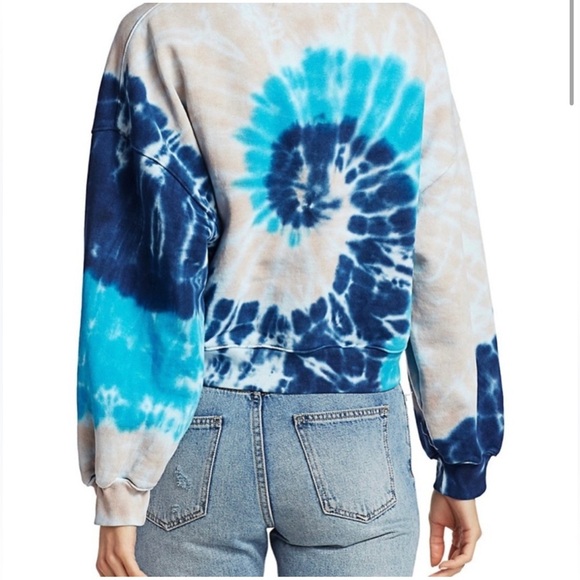 Agolde Tie Dye Balloons Sleeve Sweatshirt size xs - Picture 3 of 5